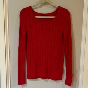 American Eagle Outfitters Red Crew Neck Sweater